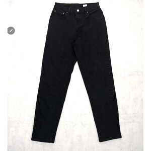 VTG Y2K Levis 550 Jeans Womens 8 29 MIS Relaxed Fit Tapered Leg Black Stretch